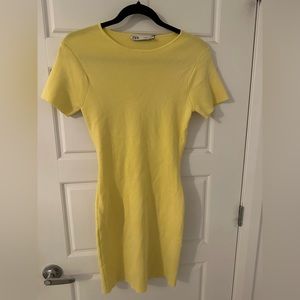Zara yellow mini dress